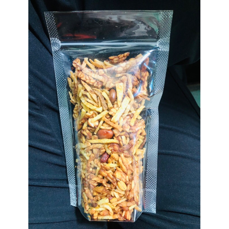 

Kripik Tikatang (Teri Tempe Kacang Kentang) 100g