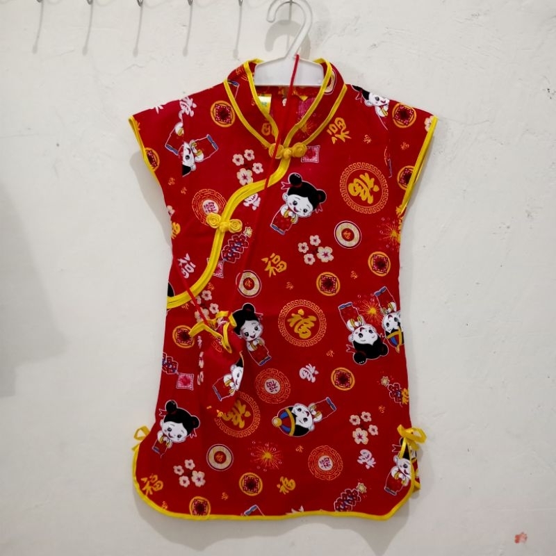 Dress|Daster Baju Cina Anak Perempuan