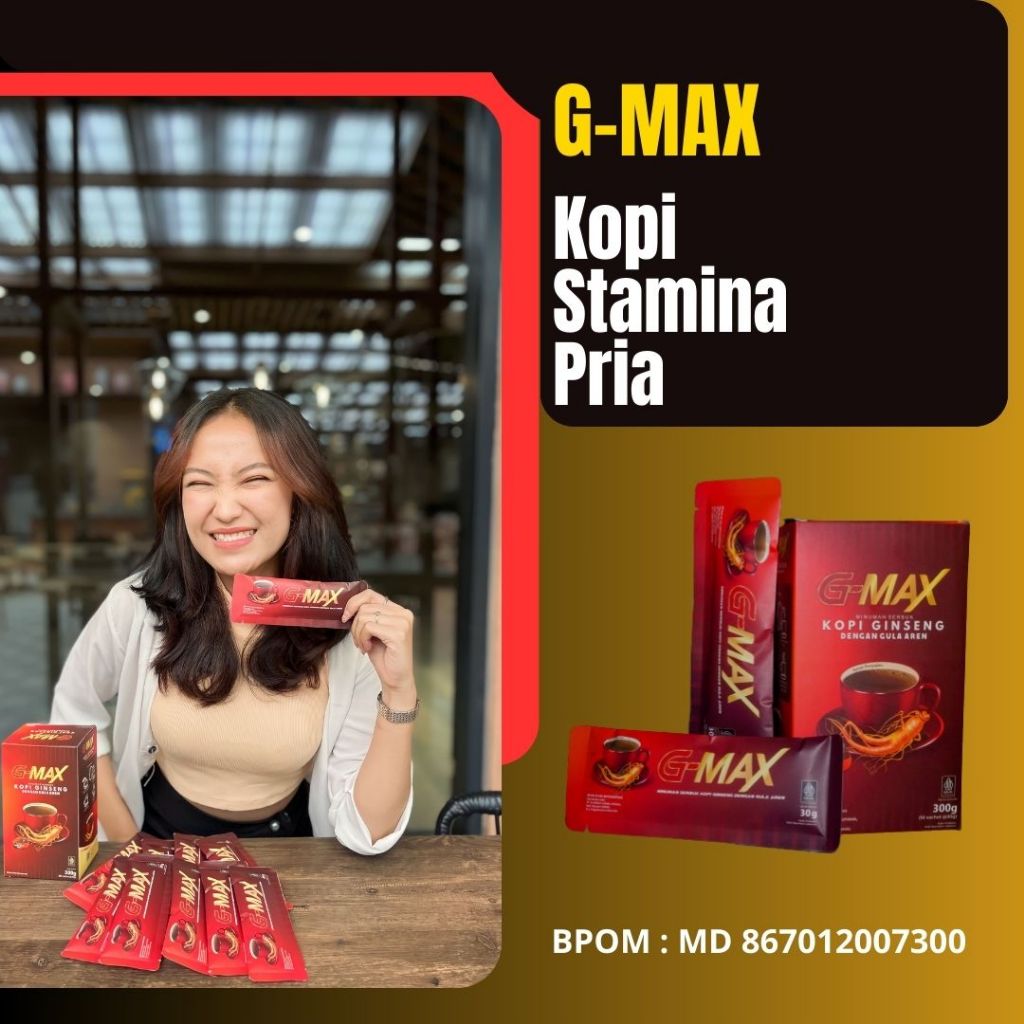 

Kopi Stamina - Kopi Ginseng G-MAX BPOM Original Penambah Stamina Pria Tahan Lama