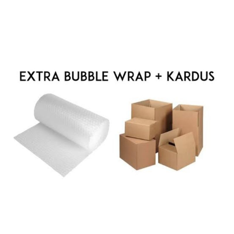 

PACKING TAMBAHAN BUBBLE WRAP DAN KARDUS