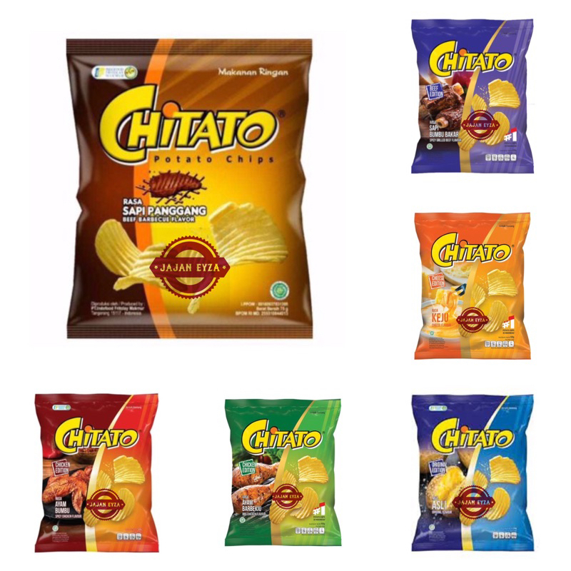 

indofood chitato sapi pangang 68gr / chitato original chitato bbq chitato cheese chitato salt chitato termurah / kripik bergelombang