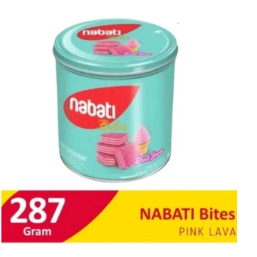 

Richeese Nabati Bites Wafer Pink Lava Kaleng 287 gram