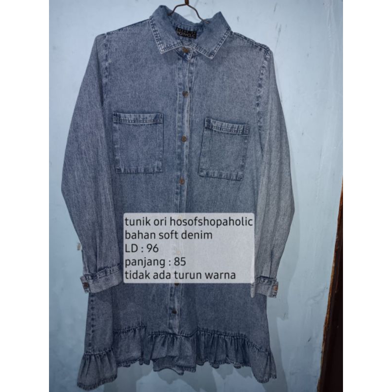 Tunik Hosofshoppaholic Preloved Bekas
