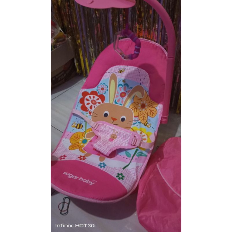 Bouncer Sugar Baby ( kursi getar bayi ) kondisi second