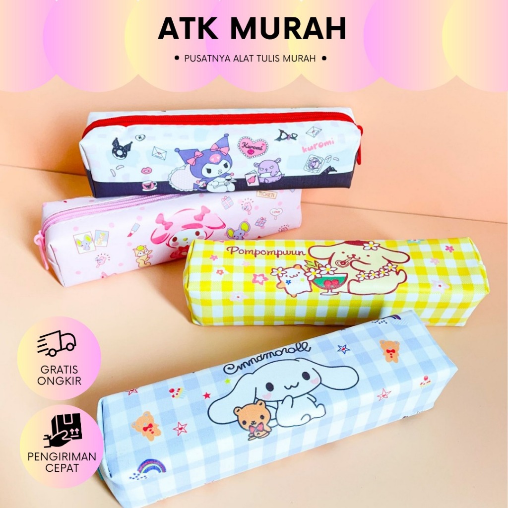 

TEPAK PENSIL TERMURAH COD KOTAK PENSIL PERSEGI PANJANG SANRIO KP-1130