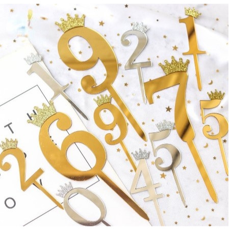 Cake Topper Akrilik Angka Ulang Tahun |ANN