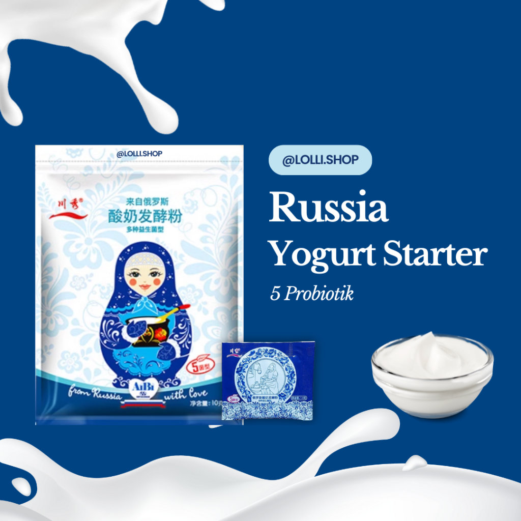 

Yogurt Starter / Yogurt Culture / Bibit Yogurt / Biang Yogurt 5 Probiotik Rusia