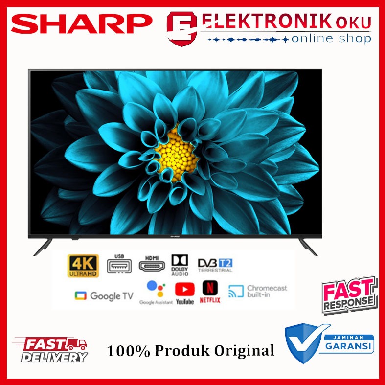 TV SHARP UHDR 4K ANDROID SMART TV 75 Inch