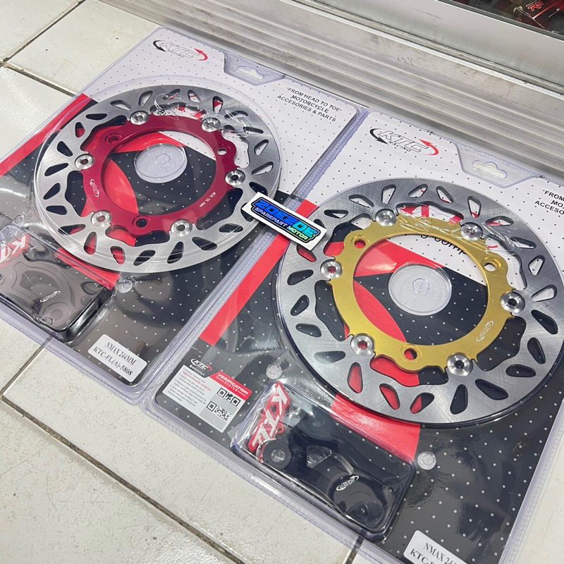 PIRINGAN CAKRAM DEPAN KTC 244MM NMAX NEW NMAX OLD AEROX NEW AEROX OLD LEXI CNC FLOATING BRAKE DISK D