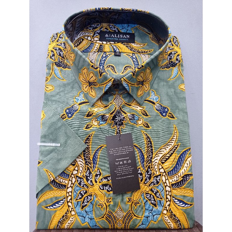 Alisan Batik Pendek Motif Baru 16,5-17,5 Reguler