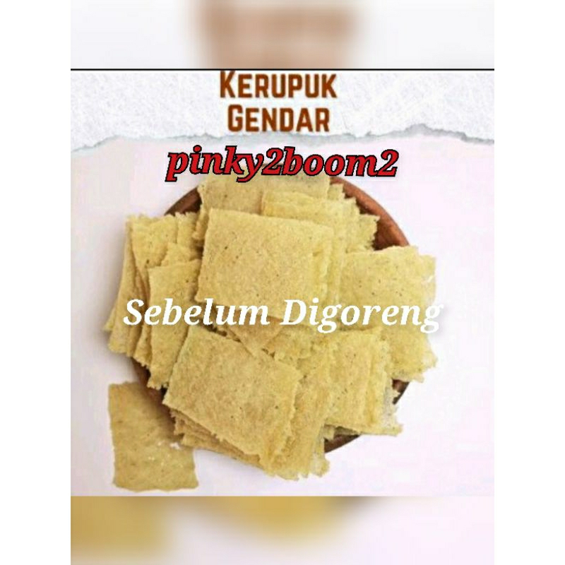 

250g Kerupuk Gendar Mentah Kotak 250 g Krupuk