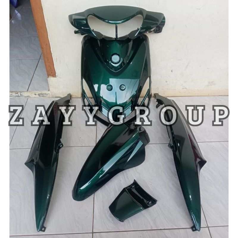 cover Body Halus Motor Mio Smile 2008 Warna Hijau botol