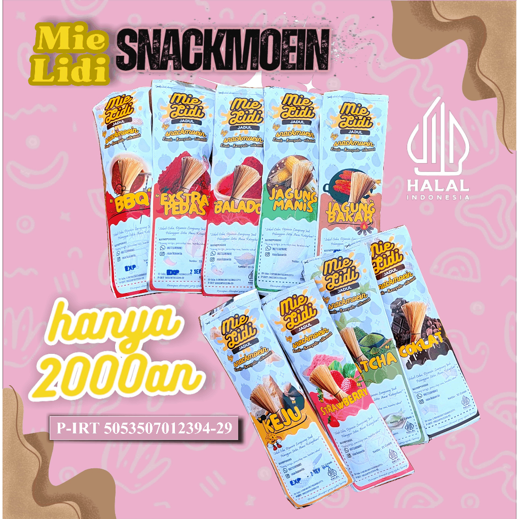 

Mie lidi jajanan jadul Ngehits Murah banget/snack jadul/jajan/produkviral