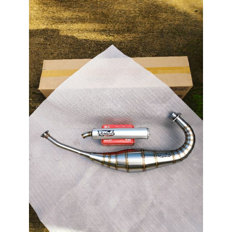 Knalpot Ninja RR Stainless YKJ Step Standar Non Kobra Original YKJ Racing Istimewa