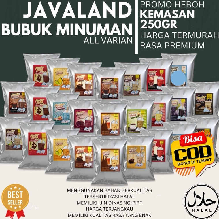 

Extra promo Javaland Mix Bubuk Minuman Kekinian Aneka Rasa 25gr Minuman Boba