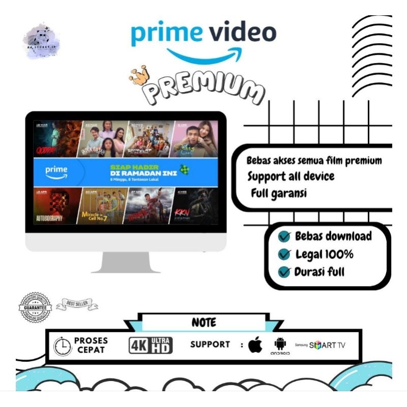 PRIME VIDEO PREMIUM AMAZON . SIAP KIRIM