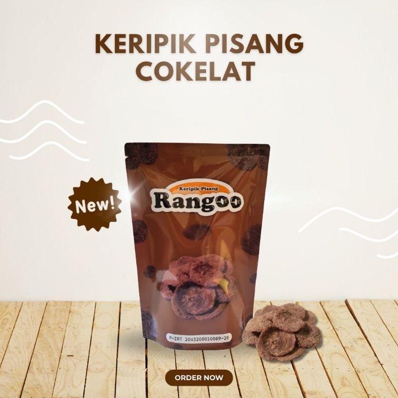 

Paket Reseller Rangoo Isi 20 Bungkus | Kripik Keripik Pisang Snack Rasa Coklat Banana Chips