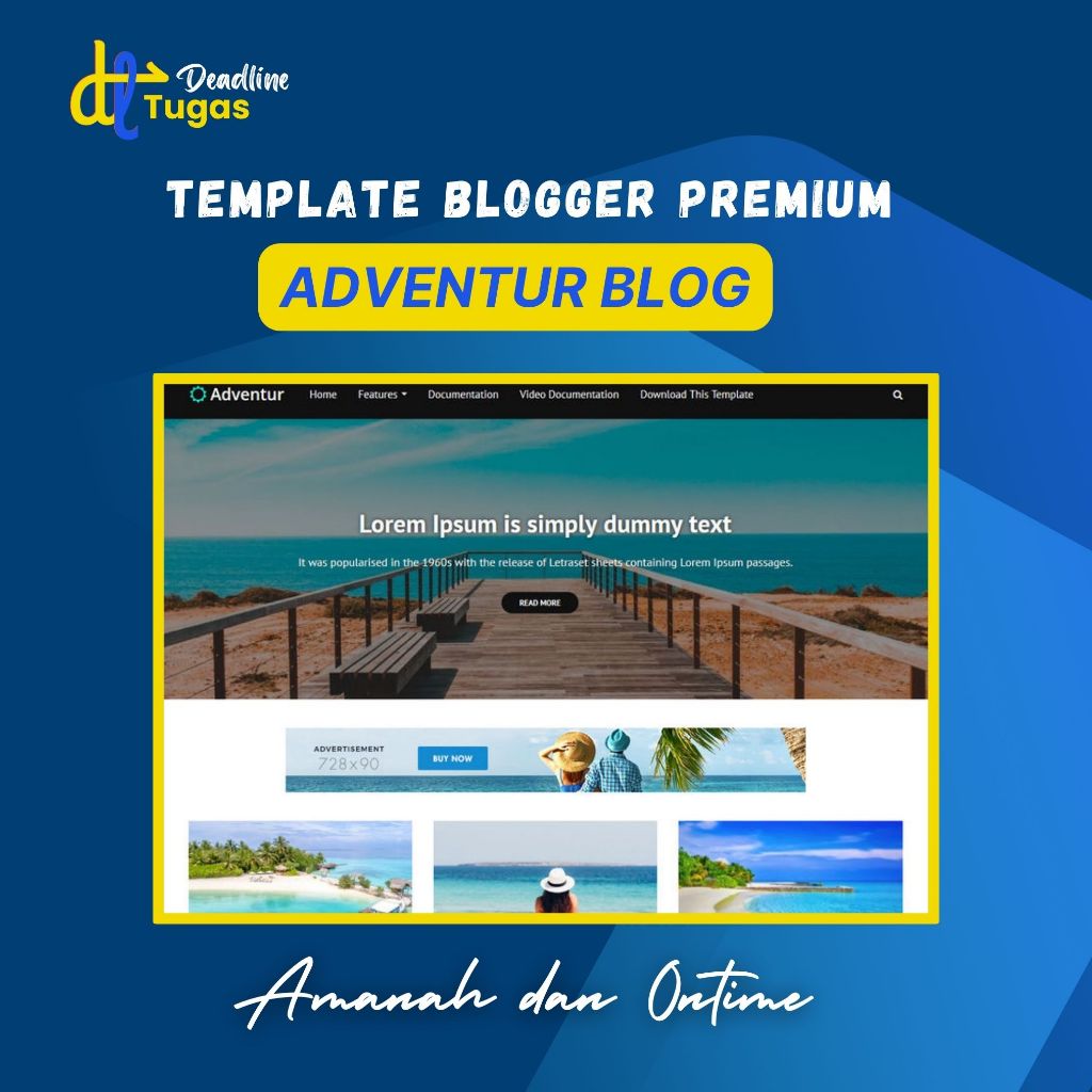 Template Blogger Premium Adventur Blog