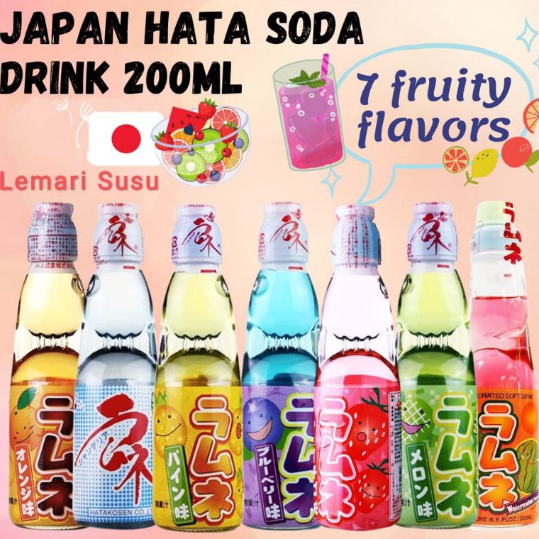 

Kualitas Terbaik Ramune soda jepang hatakosen ramune hata ramune 2ml japanese fruit soda buah jepang