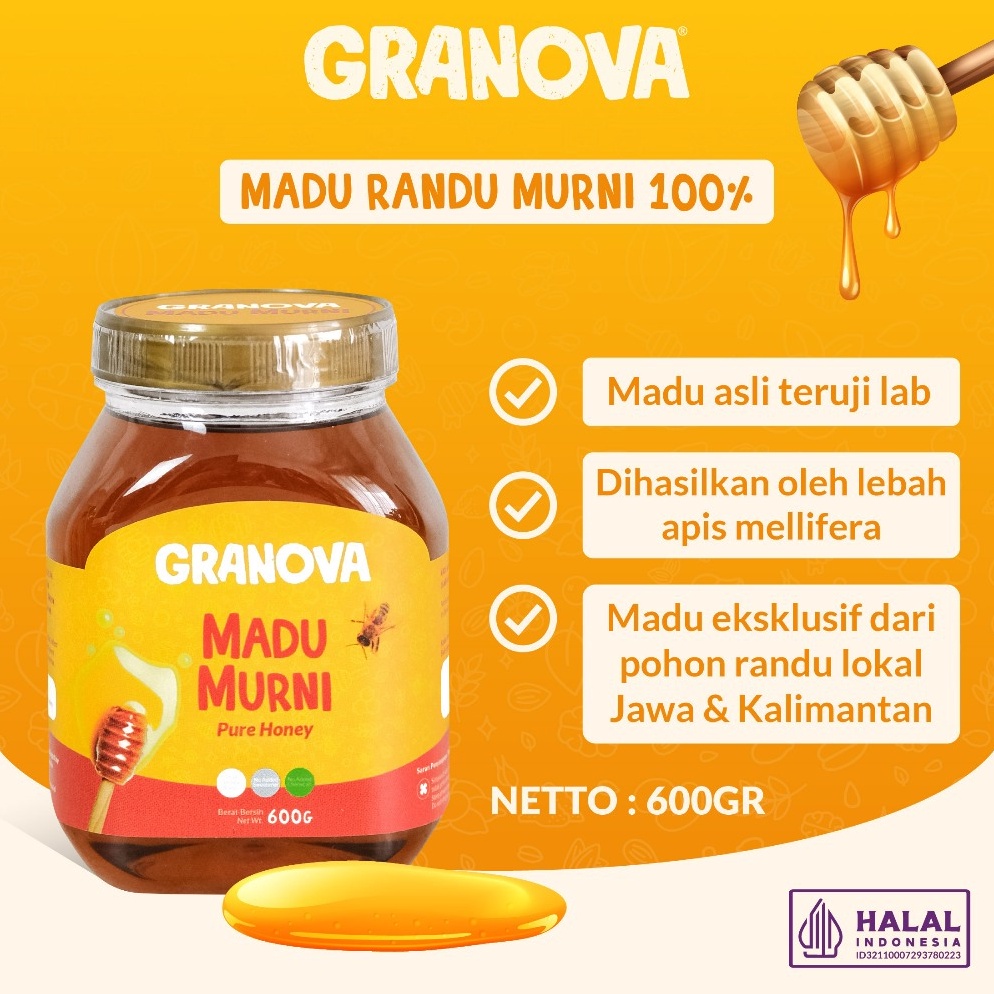 

Produk Terbaik Granova Madu Murni Randu 6gr Premium Madu Asli 1 Sehat Natural