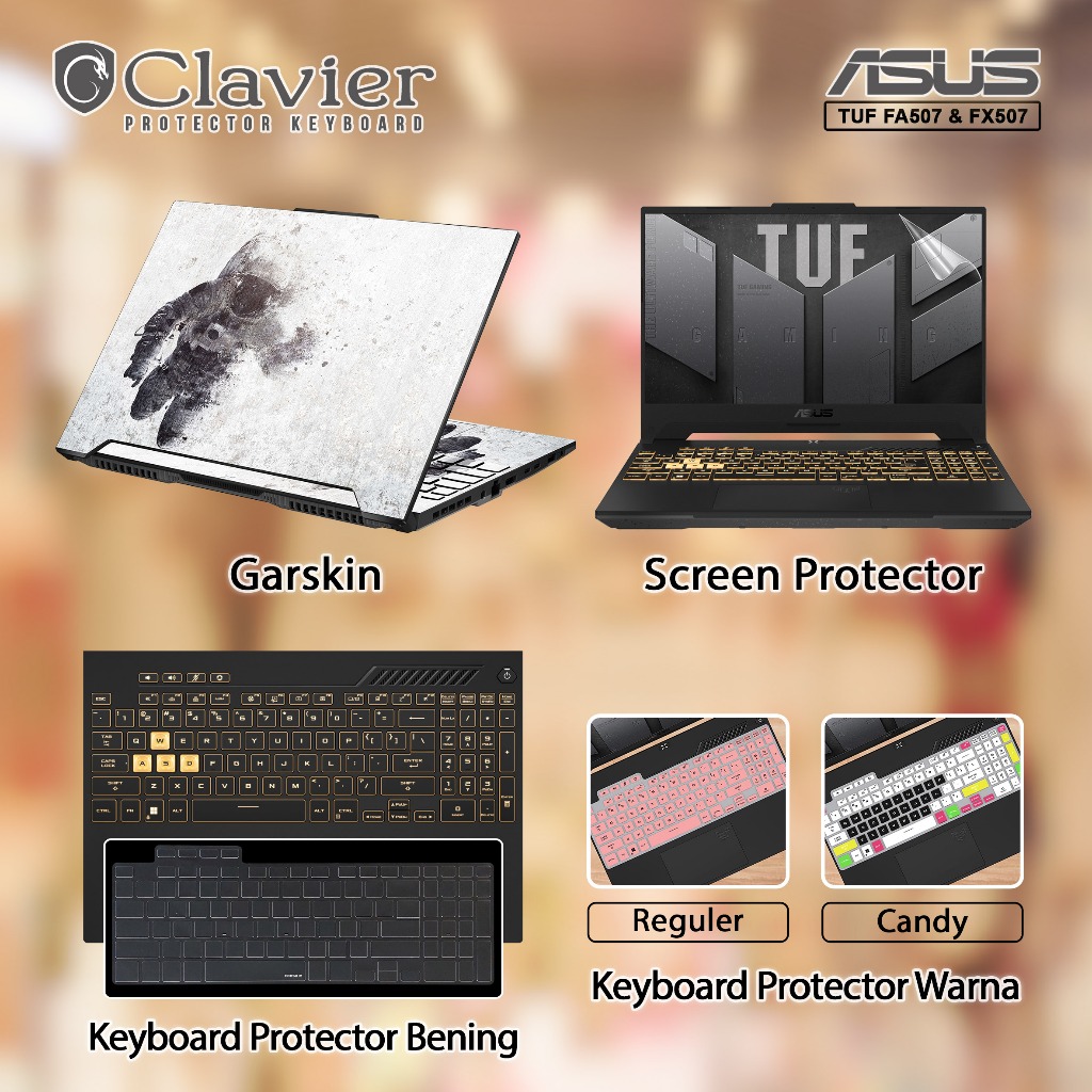 Cover Keyboard Screen Protector Garskin Laptop Anti Gores Asus TUF Gaming A15 FA507 FA507N FA507NU F