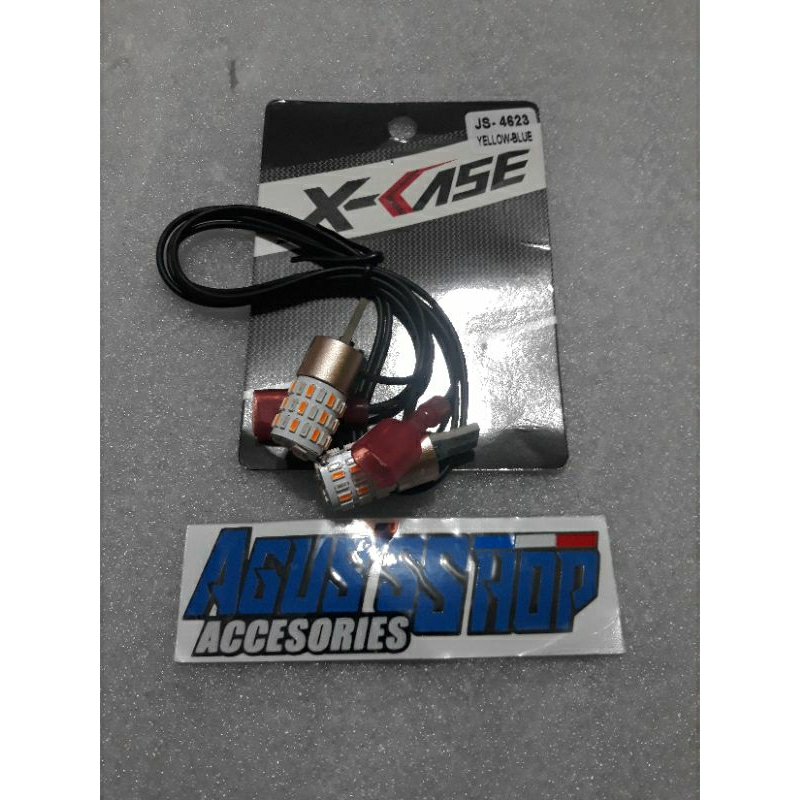 lampu sen senja all motor merek x case