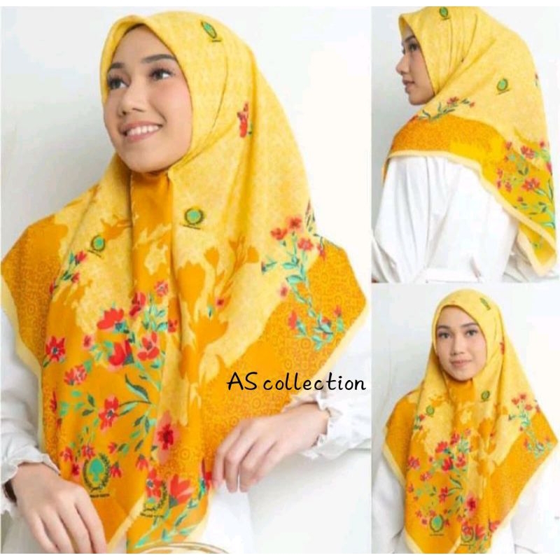 HIJAB SEGIEMPAT PRINTING/JILBAB PARTAI INDONESIA/PDI/P3/NU/GOLKAR/PKB