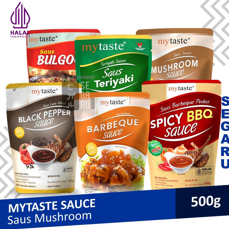 

Super Oke MyTaste Saus Teriyaki Bulgogi Barbeque Jamur Cheese Sauce Halal 5gr