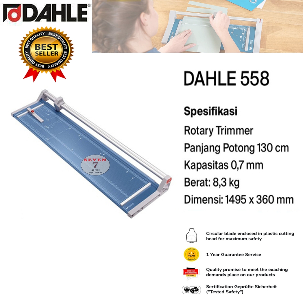 

pemotong kertas dahle 558 trimmer paper cutter alat potong manual