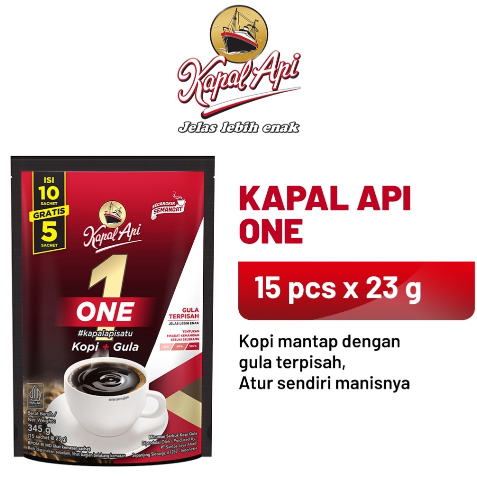 

Meroket KAPAL API ONE 1 Bag 15 x 23gr