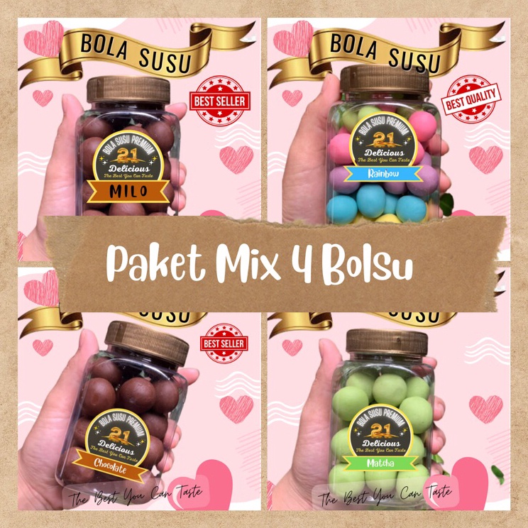 

Pesan disini Bola susu paket mix MiloRainbowChocoMatcha