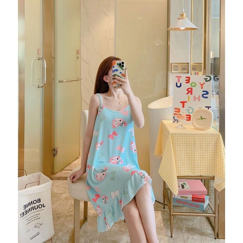 Baju Tidur, Piyama, Wanita, Remaja, Dress Tidur, Baju Tidur Murah
