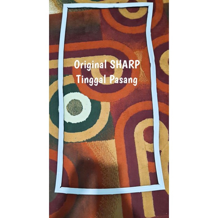 Karet Magnet Pintu Kulkas Sharp 1 Pintu Original Gasket Pintu Lemari Es Sharp w Promo Terlaku