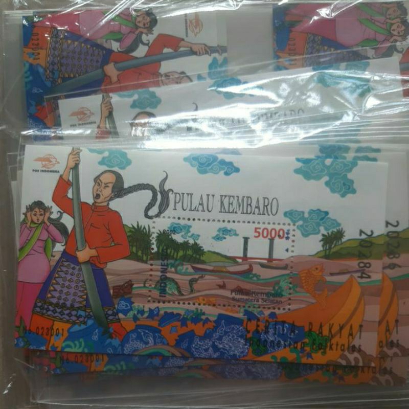 

Perangko Indonesia Cerita Rakyat Pulau Kembaro 2002 sheet 1 prangko