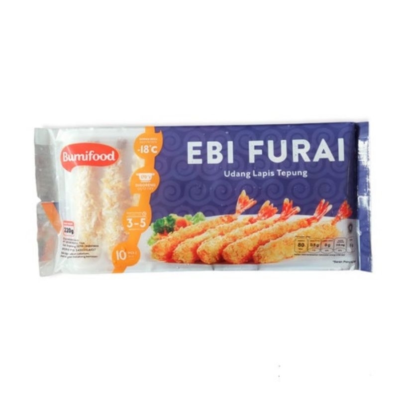 

Bumifood Ebi Furai / Udang Lapis Tepung / Udang Crispy / Tempura Udang | Berat Bersih 220gr