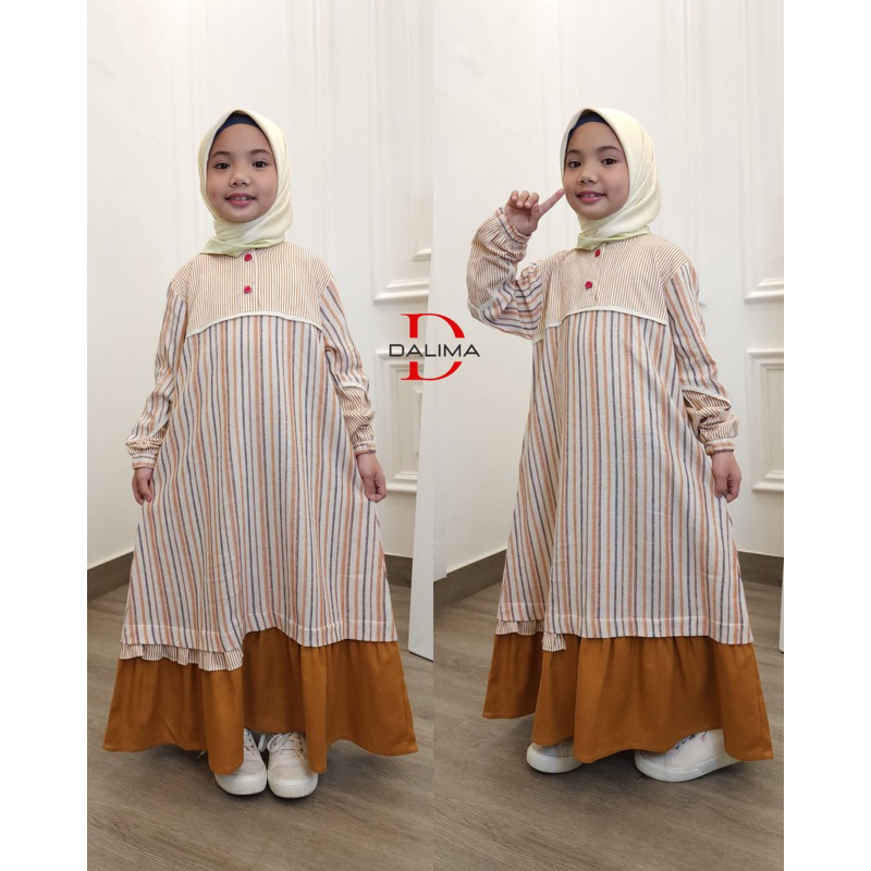 GAMIS DALIMA KIDS BY SEMUT (SIZE XL-XXL)