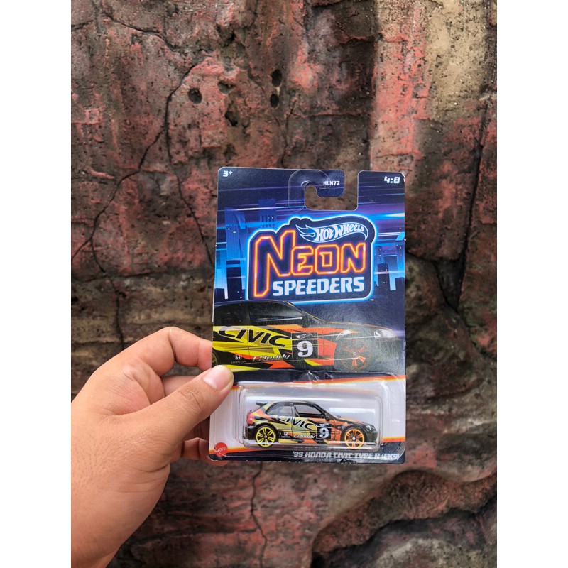hot wheels neon speeders 99 civic type R ek9