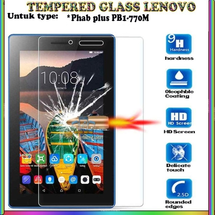Tempered Glass Lenovo Phab Plus / Phab + / PB1-770M / PB1-770N  6.8" inch Anti Gores Kaca Screen Gua