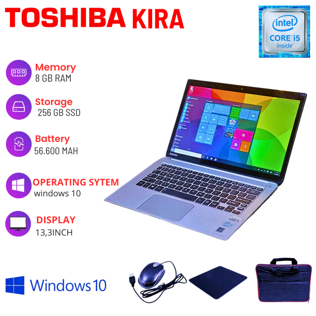 LAPTOP TOSHIBA KIRA/SATELITE 3855/SATELITE 5855/C55-C/C75-B/PRO L850 SECOND GARANSI 100%