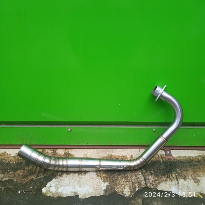 Leheran leher knalpot semi bending CB MP GL TIGER inlet 50