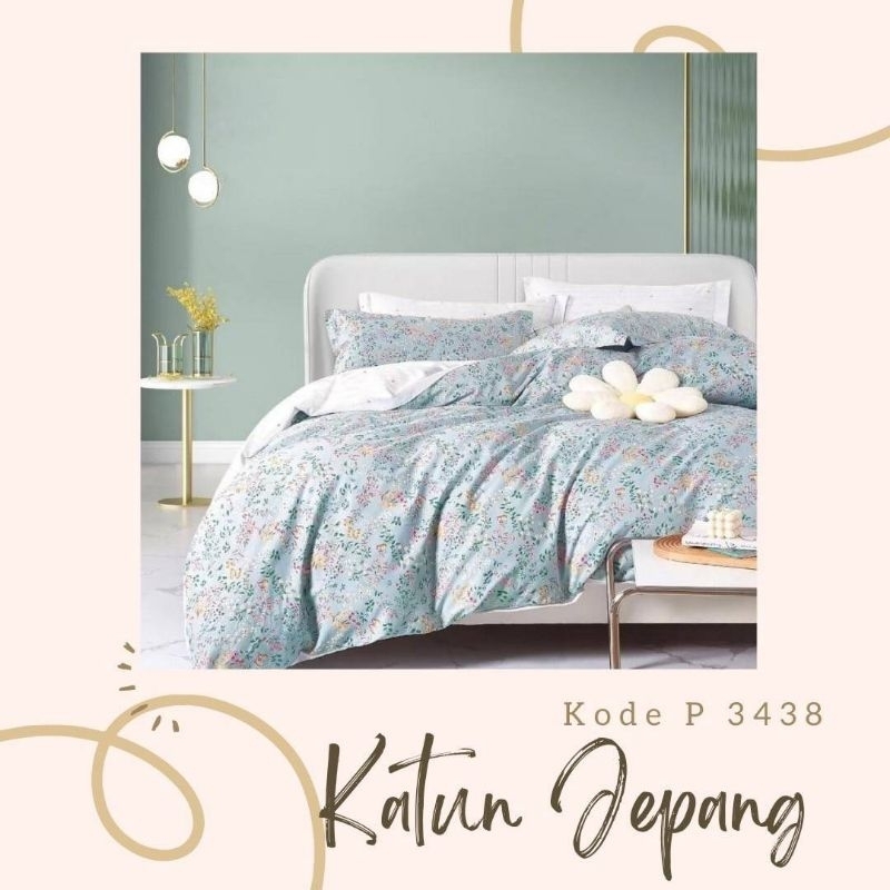 Sprei Katun Jepang P-3438 / Sprei Katun Jepang Adem / Sprei Katun Jepang Asli