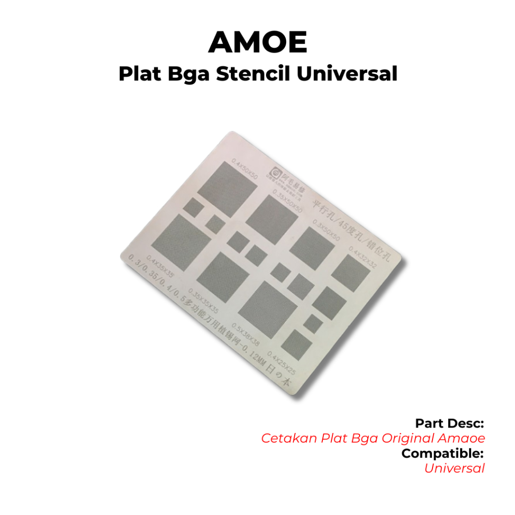 Plat Bga Stencil Universal Original Amaoe