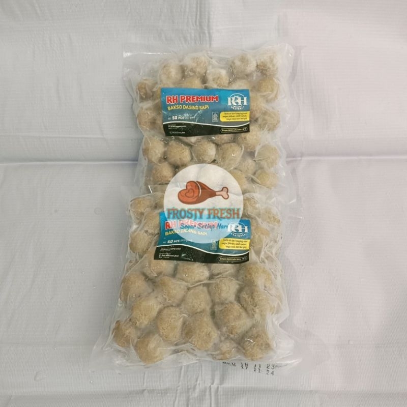 

Bakso Sapi Premium 500 gram isi 50 butir