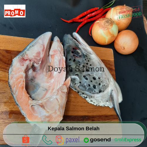 

Kepala Salmon Belah 2pcs (+/- 300gr) / Head Salmon - Sudah Bersih