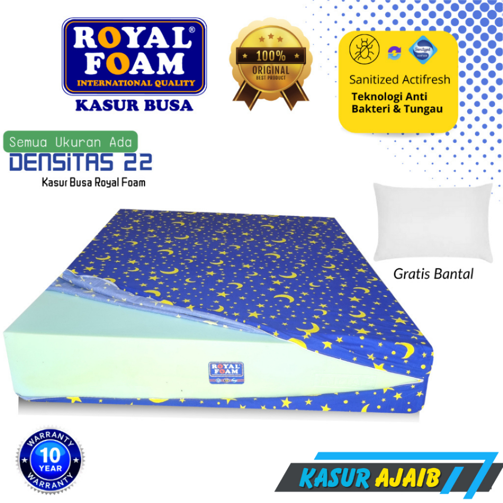 Royal Foam Kasur Busa D22 Semua Ukuran 200x180 200x160 200x150 200x140 200x120 200x100 200x90 200x80