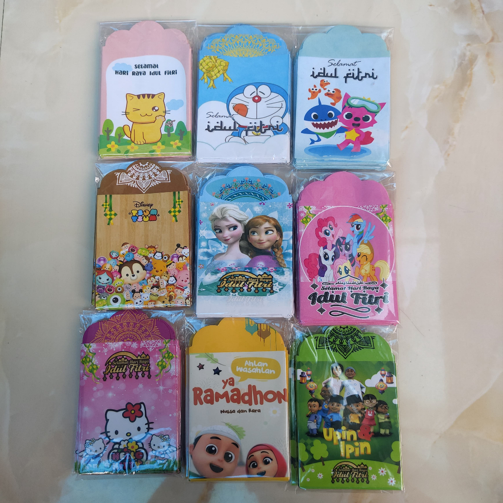 

Amplop Lebaran isi (10 pcs) Edisi Kartun Uang Lipat Satu