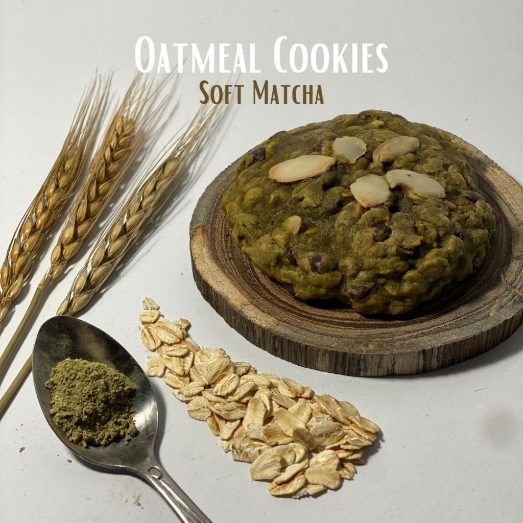 

Oat Meal Cookies Soft Matcha Haver Bite