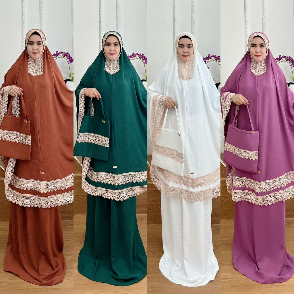 BISA COD Mukena Dewasa Kode 149 Bahan Kringkel Premium By Ory AjeZas Collection