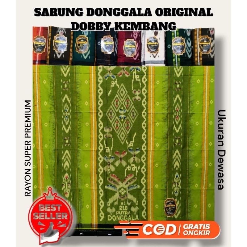 Sarung Donggala Original Songket Dobby Kenanga