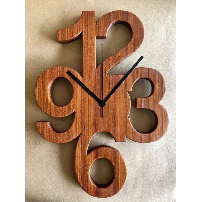 Jam Dinding Kayu Jati Klasik